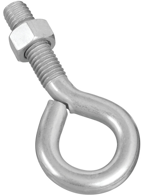 National Hardware N221-309 Eye Bolt, 1/2-13 Thread, 1-3/4 in L Thread, 1 in ID Dia Eye, 2.14 in L Shank, Steel, Zinc [SKU: ORG6790067]