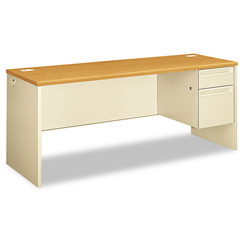 38000 Series Right Pedestal Credenza, 72w x 24d x 29.5h, Harvest/Putty [SKU: HON38856RCL]