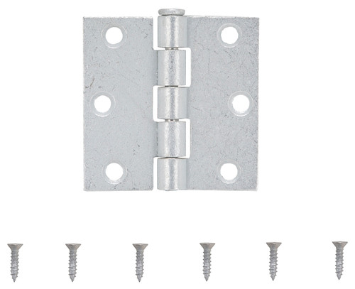 ProSource LR-043-PS Utility Hinge, Steel, Zinc, Removable Pin, 180 deg Range of Motion, Full Mortise Mounting [SKU: ORG2909778]
