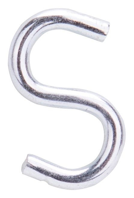 ProSource LR369 S-Hook, 20 lb Working Load, 0.118 in Dia Wire, Steel, Zinc [SKU: ORG4772117]