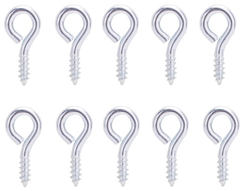 ProSource LR-226-PS Screw Eye, 2.4 mm Dia Wire, 3.1 mm Thread, 5/16 in L Thread, 13/16 in OAL, 36 lb Working Load, Steel [SKU: ORG5861992]