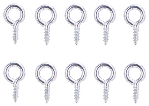 ProSource LR-227-PS Screw Eye, 2 mm Dia Wire, 2.5 mm Thread, 15/64 in L Thread, 5/8 in OAL, 25 lb Working Load, Steel [SKU: ORG5863857]