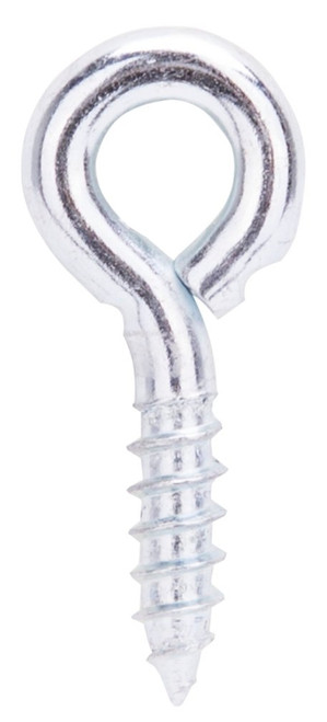 ProSource LR230 Screw Eye, 4.8 mm Dia Wire, 6 mm Thread, 3/4 in L Thread, 1-5/8 in OAL, 187 lb Working Load, Steel, Zinc [SKU: ORG1297241]