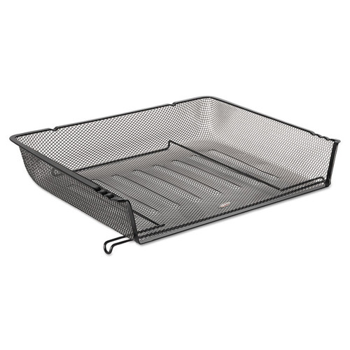 Mesh Stacking Side Load Tray, 1 Section, Letter Size Files, 14.25" x 10.13" x 2.75", Black [SKU: ROL62555]