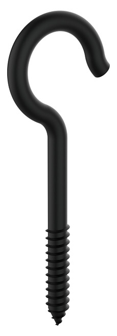 National Hardware N820-107 Hook, 125 lb Working Load, #0, Steel, Black, Storm Shine [SKU: ORG7454481]
