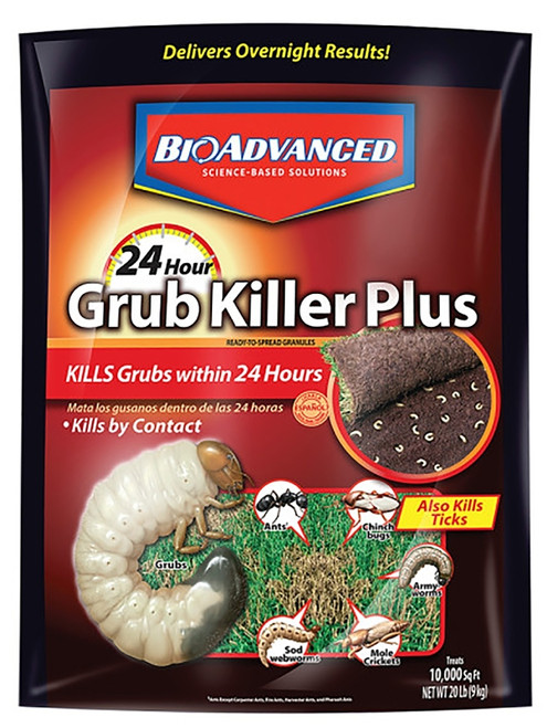 BioAdvanced 700745S Grub Killer, Granular, Spreader Application, 20 lb Bag [SKU: ORG2859833]