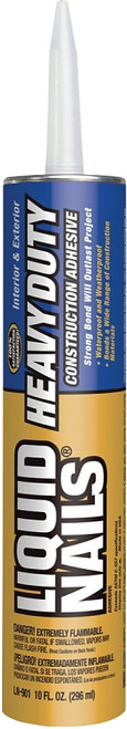 Liquid Nails LN-901 Heavy-Duty Construction Adhesive, Tan, 10 oz Cartridge [SKU: ORG6140149]