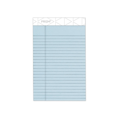 Prism + Colored Writing Pads, Narrow Rule, 50 Pastel Blue 5 x 8 Sheets, 12/Pack [SKU: TOP63020]