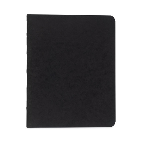 Pressboard Report Cover with Tyvek Reinforced Hinge, Two-Piece Prong Fastener, 3" Capacity, 8.5 x 11, Black/Black [SKU: ACC25971]