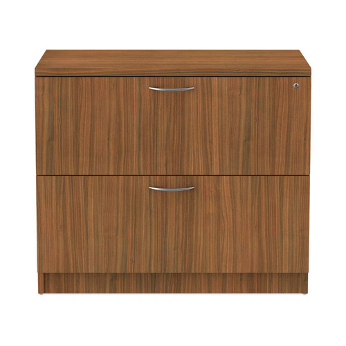Alera Valencia Series Lateral File, 2 Legal/Letter-Size File Drawers, Modern Walnut, 34" x 22.75" x 29.5 [SKU: ALEVA513622WA]