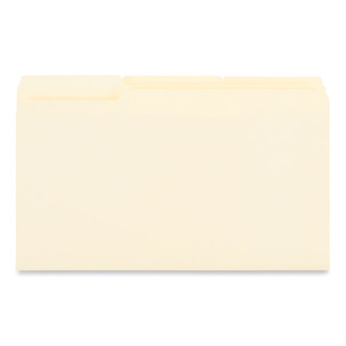 Interior File Folders, 1/3-Cut Tabs: Assorted, Legal Size, 9.5-pt Manila, 100/Box [SKU: UNV15213]