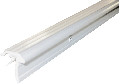 M-D 69962 Astragal Weatherstrip with Vinyl Insert, 3/4 in W, 7/8 in Thick, 84 in L, Aluminum, White [SKU: ORG7251929]