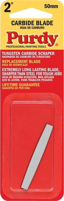Purdy 900225 Scraper Blade, 2 in W Blade, Tungsten Carbide Blade [SKU: ORG8143315]