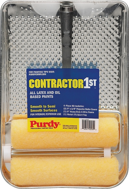 Purdy Contractor 1st 140810200 Roller and Tray Kit, Yellow [SKU: ORG0432781]