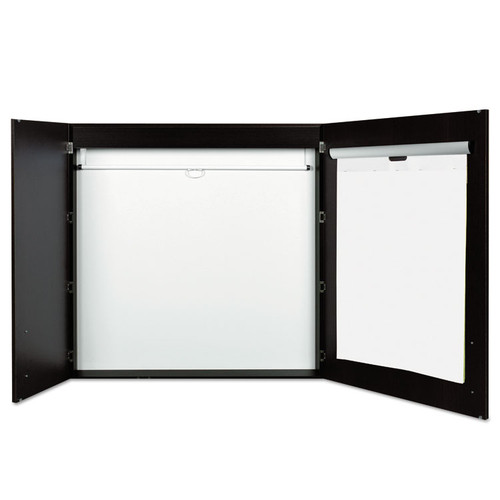Conference Cabinet, Porcelain Magnetic, Dry Erase, 48 x 48, Ebony [SKU: BVCCAB01010143]