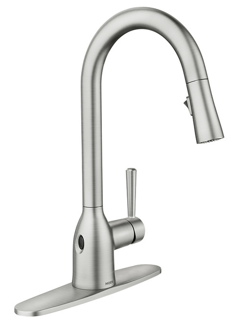 Moen Adler Series 87233SRS Kitchen Faucet, 1.5 gpm, 1-Faucet Handle, 1-Faucet Hole, Polymer/Stainless Steel [SKU: ORG7440688]