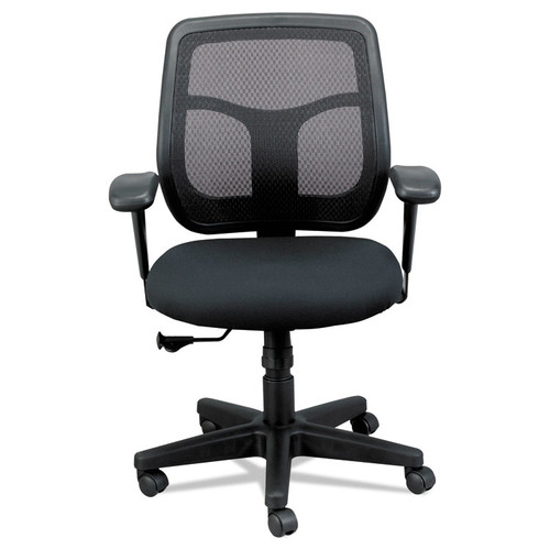 Apollo Mid-Back Mesh Chair, 18.1" to 21.7" Seat Height, Black [SKU: EUTMT9400BK]