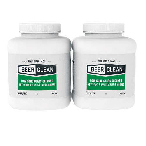 Beer Clean Glass Cleaner, Unscented, Powder, 4 lb. Container [SKU: DVO990241]