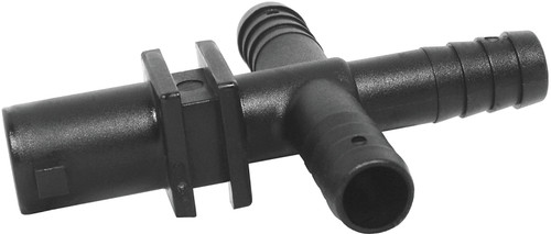 GREEN LEAF Y8231017 Dry Boom Nozzle Body Cross, 3/4 in, Quick x Hose Barb, 7 psi Pressure, EPDM Rubber [SKU: ORG5412606]