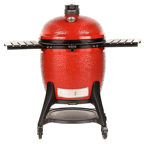 Kamado Joe Big Joe III KJ15041021 Charcoal Grill, 864 sq-in Primary Cooking Surface, Red, Smoker Included: Yes [SKU: ORG7408743]