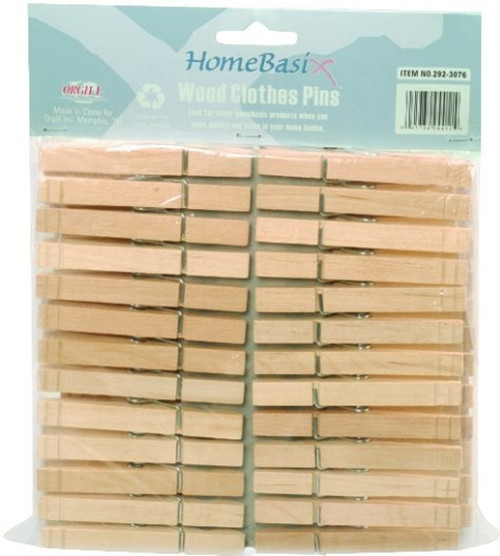 Simple Spaces HEA00050C-S3L Clothespin, 3/8 in W [SKU: ORG1984681]