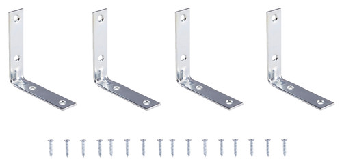 Prosource CB-B025-C4PS Corner Brace, 2-1/2 in L, 2-1/2 in W, 5/8 in H, Steel, Zinc-Plated, 2 mm Thick Material [SKU: ORG0078675]