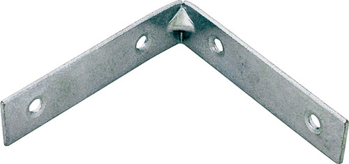 Prosource CB-Z06-013L Corner Brace, 6 in L, 6 in W, 1-1/8 in H, Steel, Zinc-Plated, 4.5 mm Thick Material [SKU: ORG1459023]
