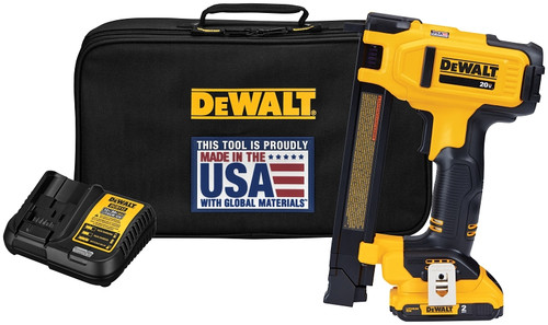 DeWALT DCN701D1 Cable Stapler Kit, Battery Included, 20 V, 2 Ah, 1 in W Crown [SKU: ORG7351208]