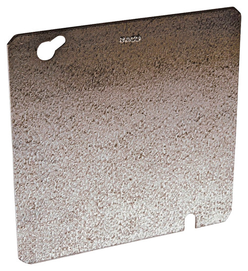 RACO 832 Flat Electrical Box Cover, 4.688 in L, 4.688 in W, Square, Steel, Gray, Galvanized [SKU: ORG6121511]