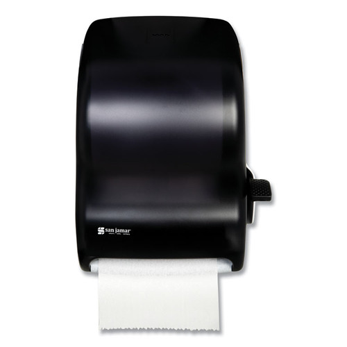 Lever Roll Towel Dispenser, Classic, 12.94 x 9.25 x 16.5, Transparent Black Pearl [SKU: SJMT1100TBK]