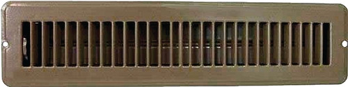 ProSource FR01-2X14B Floor Register, 4 in L, 13-3/8 in W, Steel, Brown [SKU: ORG2643286]