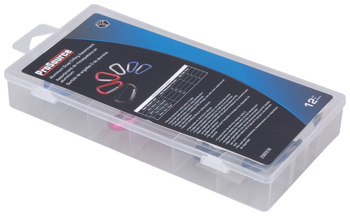 ProSource 61582 D-Ring Snap Carabiner Assortment, Aluminum, Anodized, 12-Piece [SKU: ORG2583318]