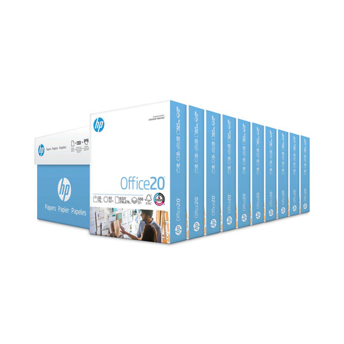 Office20 Paper, 92 Bright, 20 lb Bond Weight, 8.5 x 11, White, 500 Sheets/Ream, 10 Reams/Carton [SKU: HEW112101]