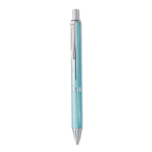 EnerGel Alloy RT Gel Pen, Retractable, Medium 0.7 mm, Black Ink, Aquamarine Barrel [SKU: PENBL407LSA]