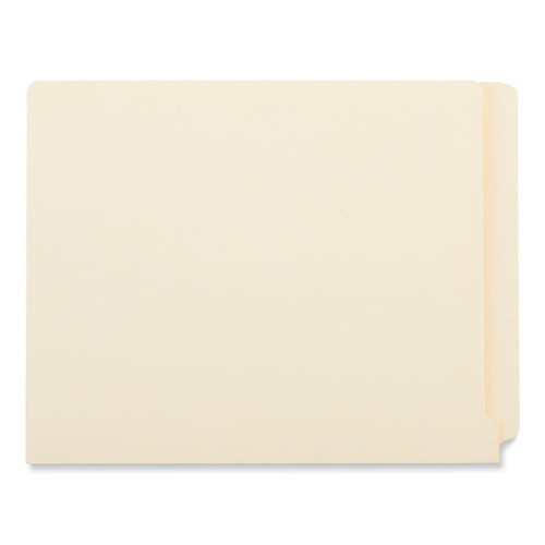 Deluxe Reinforced End Tab Folders, 9" High Front, Straight Tabs, Letter Size, 0.75" Expansion, Manila, 100/Box [SKU: UNV13300]