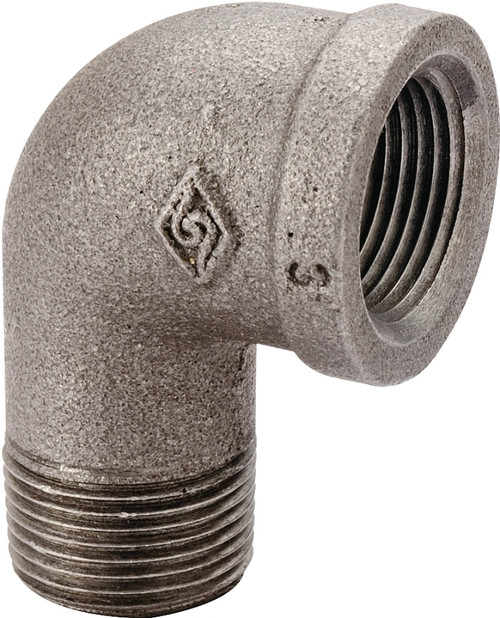Prosource 6-3/4B Street Pipe Elbow, 3/4 in, FIP x MIP, 90 deg Angle, Malleable Iron, SCH 40 Schedule, 300 psi Pressure [SKU: ORG6101216]