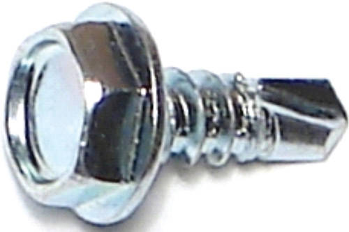 MIDWEST FASTENER 03287 Screw, #10 Thread, 1/2 in L, Coarse Thread, Hex Drive, Self-Drilling Point, Steel, Zinc, 100 PK [SKU: ORG4129912]