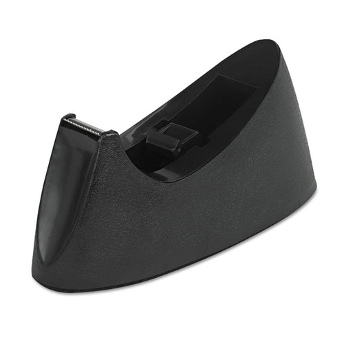 Desktop Tape Dispenser, Weighted Nonskid Base, 1" Core, Black [SKU: UNV15001]