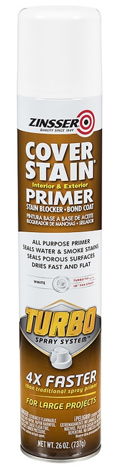 ZINSSER 352066 Primer, White, 26 oz, Aerosol Can [SKU: ORG7447568]