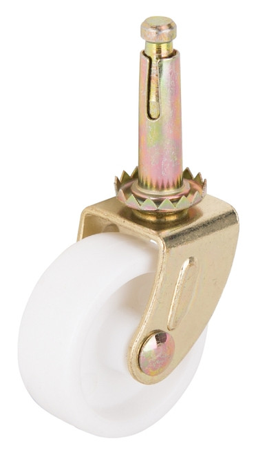 ProSource JC-B16-PS Swivel Caster, 1-5/8 in Dia Wheel, 1-5/8 in W Wheel, White, 50 lb, Steel Housing Material [SKU: ORG7111982]
