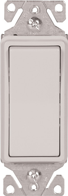 Eaton Wiring Devices 7500 7513W-BOX Rocker Switch, 15 A, 120/277 V, 3-Way, Lead Wire Terminal, White [SKU: ORG6088686]