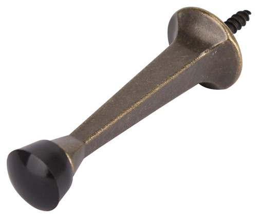 Prosource CL-208P-AB-PS Heavy-Duty Rigid Door Stop, 1 in Dia Base, 3 in Projection, Die-Cast Zinc & Plastic [SKU: ORG4275772]