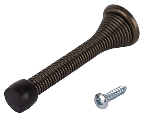 Prosource H62-B041C-PS Heavy-Duty Spring, 15/16 in Dia Base, 3-1/8 in Projection, Plastic & Steel, Antique Brass [SKU: ORG4432522]