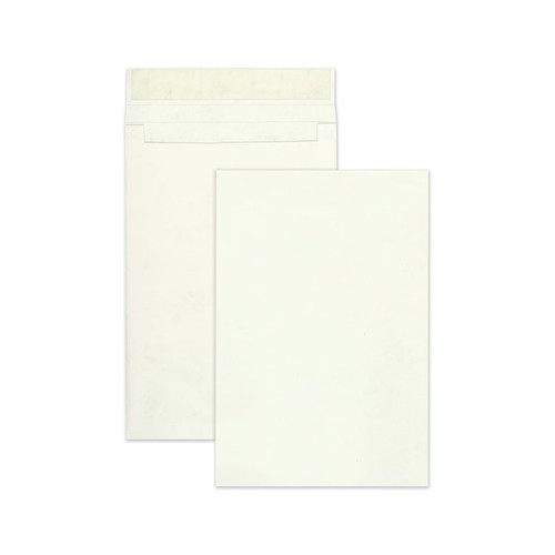Lightweight 14 lb Tyvek Open End Expansion Mailers, #15 1/2, Cheese Blade Flap, Redi-Strip Closure, 12 x 16, White, 25/Box [SKU: QUAR4292]
