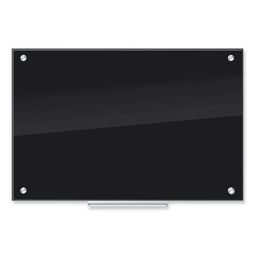 Black Glass Dry Erase Board, 35 x 23 [SKU: UBR170U0001]