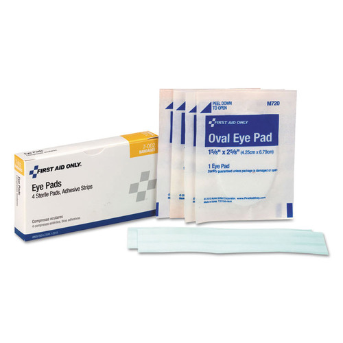 ANSI 2015 Compliant First Aid Kit Refill, 8 Pieces, 4/Box [SKU: FAO7002]