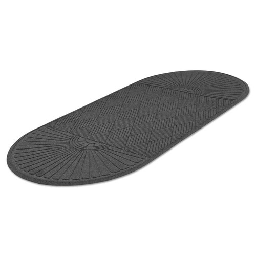 EcoGuard Diamond Floor Mat, Double Fan, 36 x 96, Charcoal [SKU: MLLEGDDF030804]