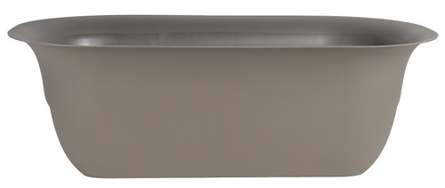 Bloem Modica MR2460 Rail Planter, 24 in W, Round, Plastic, Peppercorn, Matte [SKU: ORG4693628]