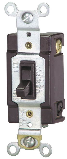 Eaton Wiring Devices WD1242-7B-BOX Toggle Switch, 15 A, 120 V, Push-In Terminal, Polycarbonate Housing Material [SKU: ORG6569305]