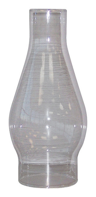 TIKI 411B Lamp Chimney, Glass, Clear, For: #110-MTB Chamber Lamp, Traditions Oil Lamps with 2-5/8 in Bases [SKU: ORG9200122]